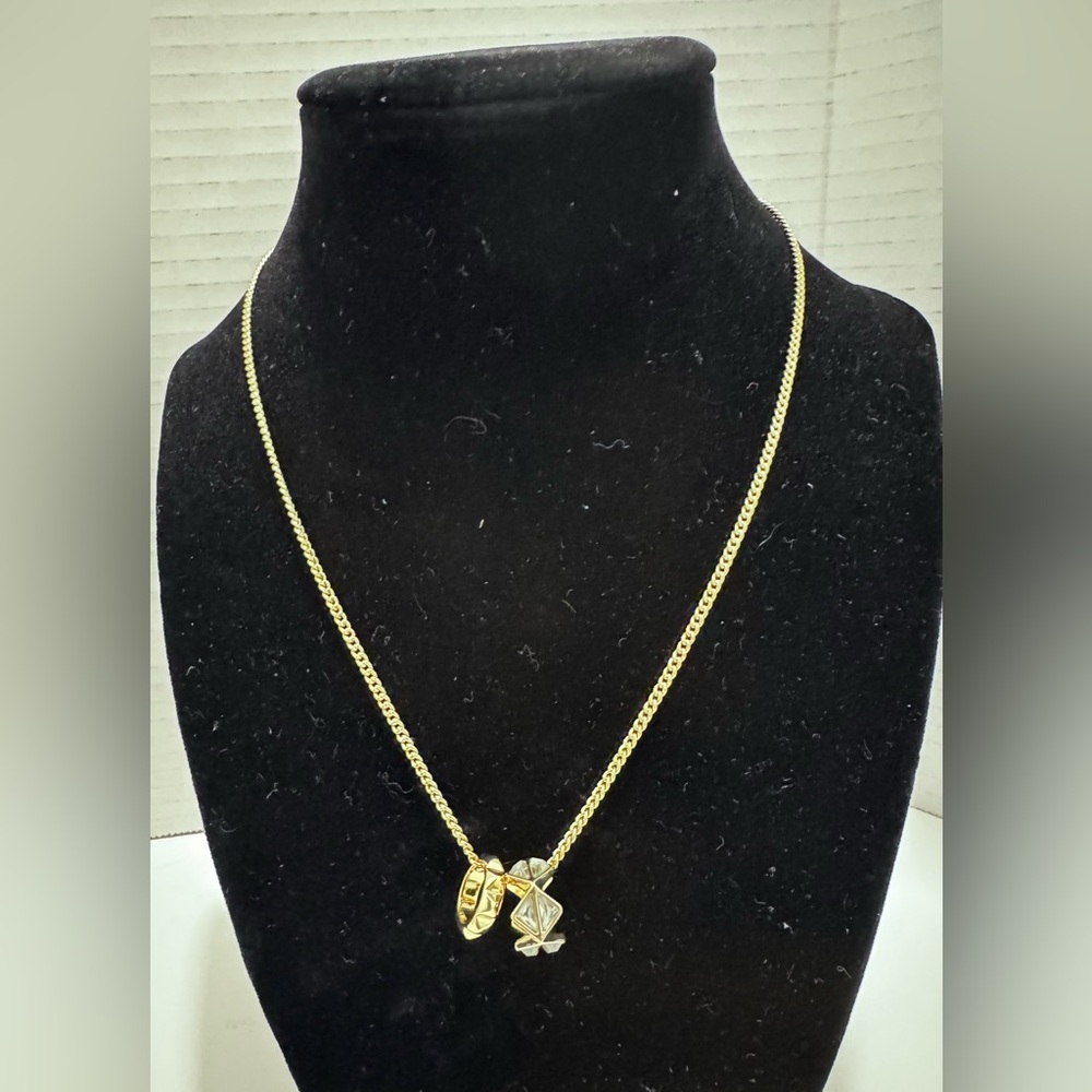 All Saints Rondelle Crystal Geometric Necklace